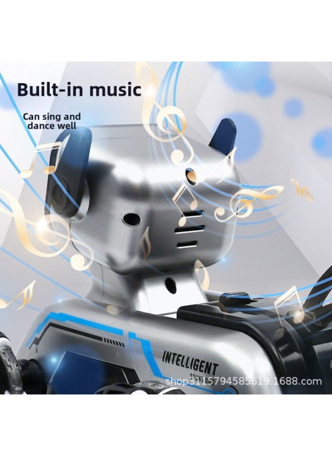 Children's Remote Control Car Intelligent Robot Dog Gesture Induction Deformation Eight Wheel Stunt Electric Mechanical Dog Toy Wholesale-Color:Eight-wheel Stunt Mechanical Dog -Specifications:Luxurious Three Batteries  - Image 4