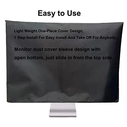 ALHBEJT Computer Monitor Dust Cover AntiStatic Dustproof Protective Cover for LCDLEDHD Panel Case Computer Sleeve Compatible with PC Desktop and TV 29inchBlack - Image 3