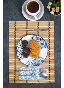 Doreline 6 Pieces Bamboo Luxury Decorative Folding Placemat 30X40 cm  - Image 1