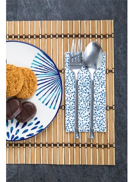 Doreline 6 Pieces Bamboo Luxury Decorative Folding Placemat 30X40 cm  - Image 2
