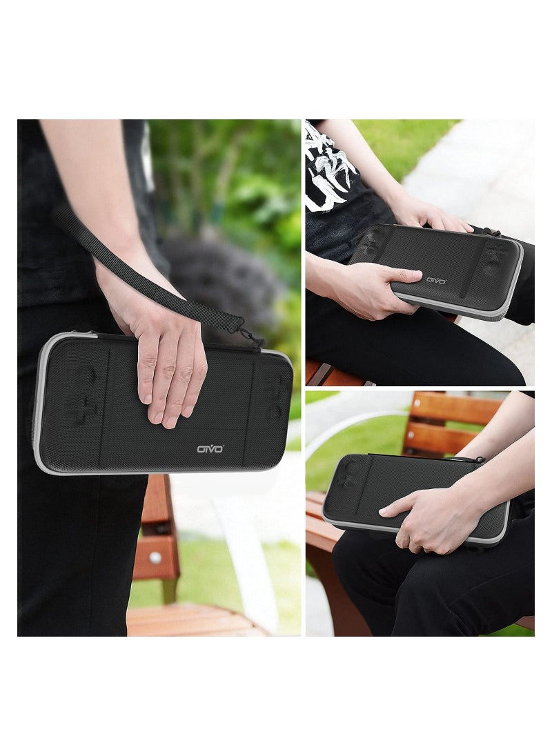 Intag - OIVO Switch OLED Case for Nintendo Switch OLED Accessories, Switch Carrying Case with Stand, Switch Portable Travel Bag with Game Storage for Nintendo Switch/Switch OLED Model (2021) - Image 1