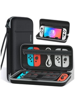 OIVO Switch OLED Case for Nintendo Switch OLED Accessories, Switch Carrying Case with Stand, Switch Portable Travel Bag with Game Storage for Nintendo Switch/Switch OLED Model (2021)