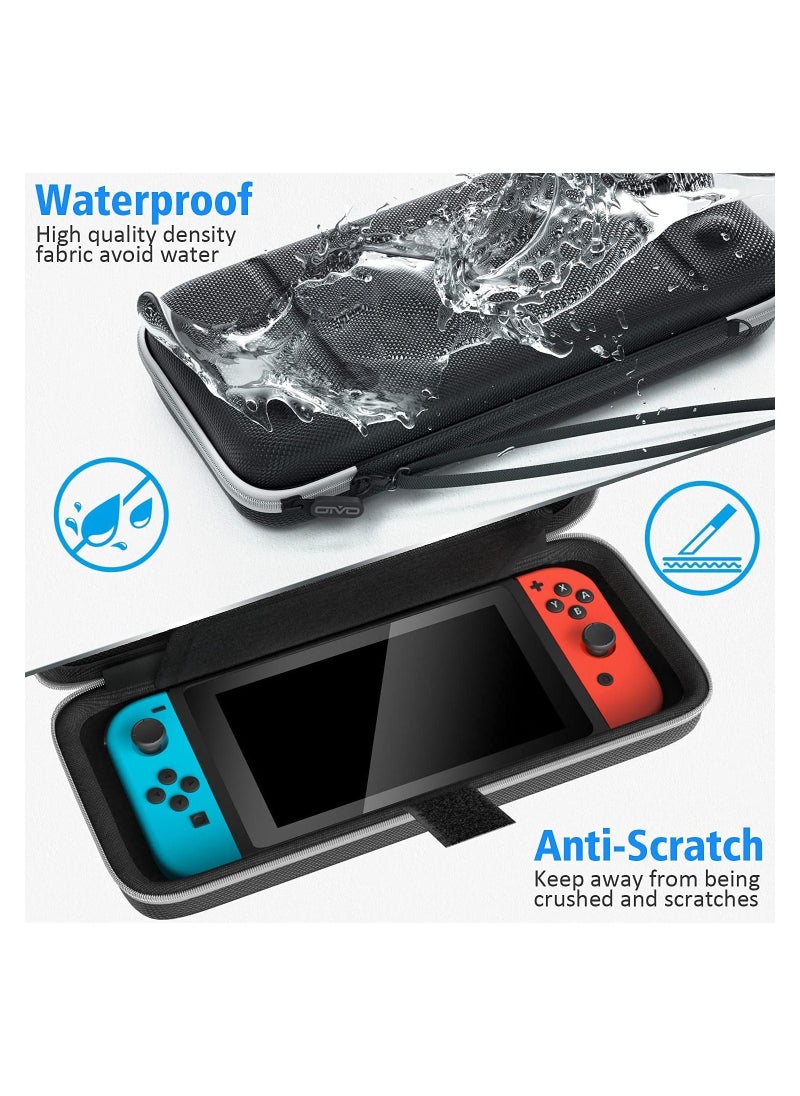 Intag - OIVO Switch OLED Case for Nintendo Switch OLED Accessories, Switch Carrying Case with Stand, Switch Portable Travel Bag with Game Storage for Nintendo Switch/Switch OLED Model (2021) - Image 1