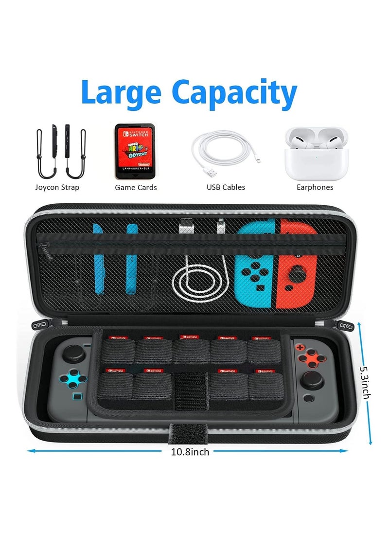 Intag - OIVO Switch OLED Case for Nintendo Switch OLED Accessories, Switch Carrying Case with Stand, Switch Portable Travel Bag with Game Storage for Nintendo Switch/Switch OLED Model (2021) - Image 1