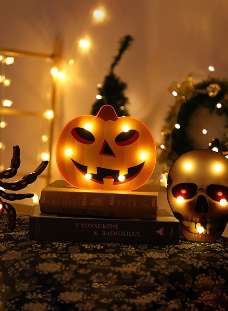 سلة إضاءة هالوين على شكل يقطين باللون البرتقالي قياس 20 في 16 سم - Image 4