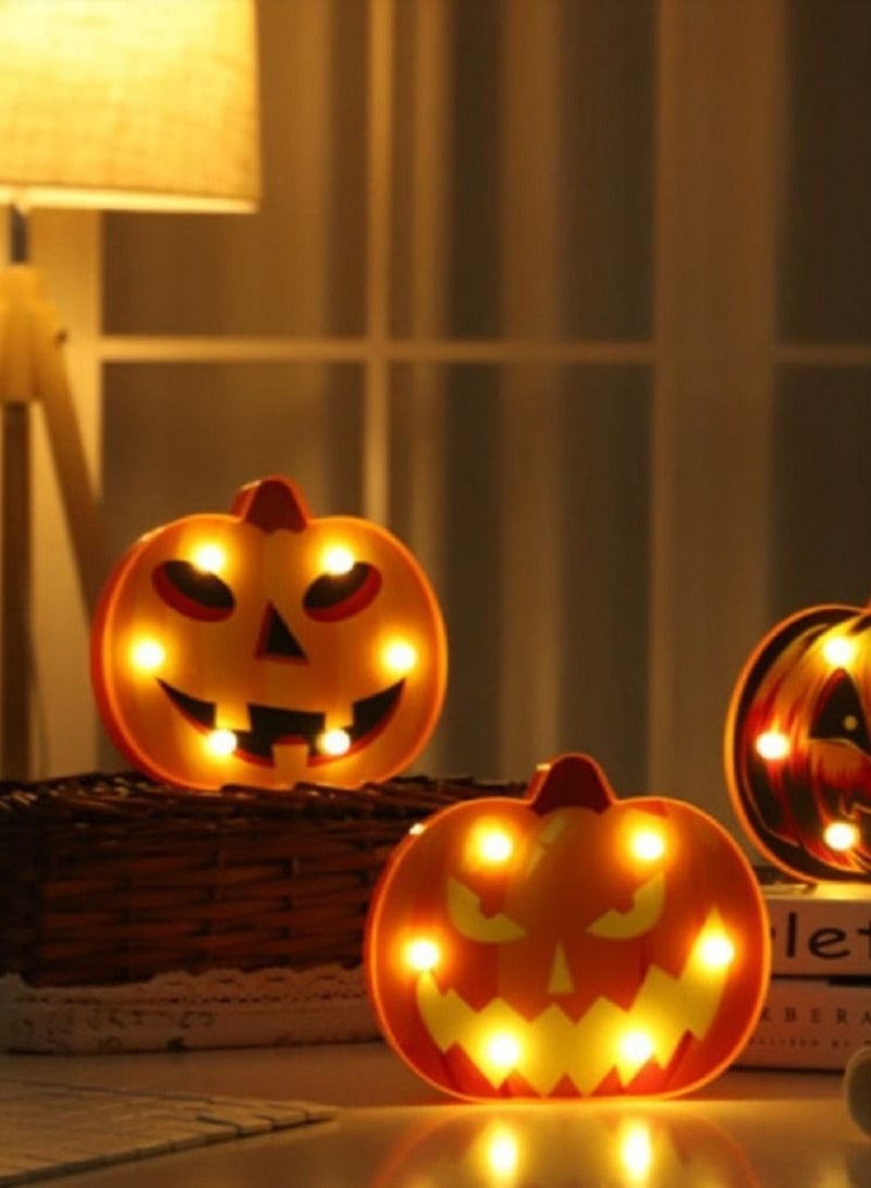 سلة إضاءة هالوين على شكل يقطين باللون البرتقالي قياس 20 في 16 سم - Image 5