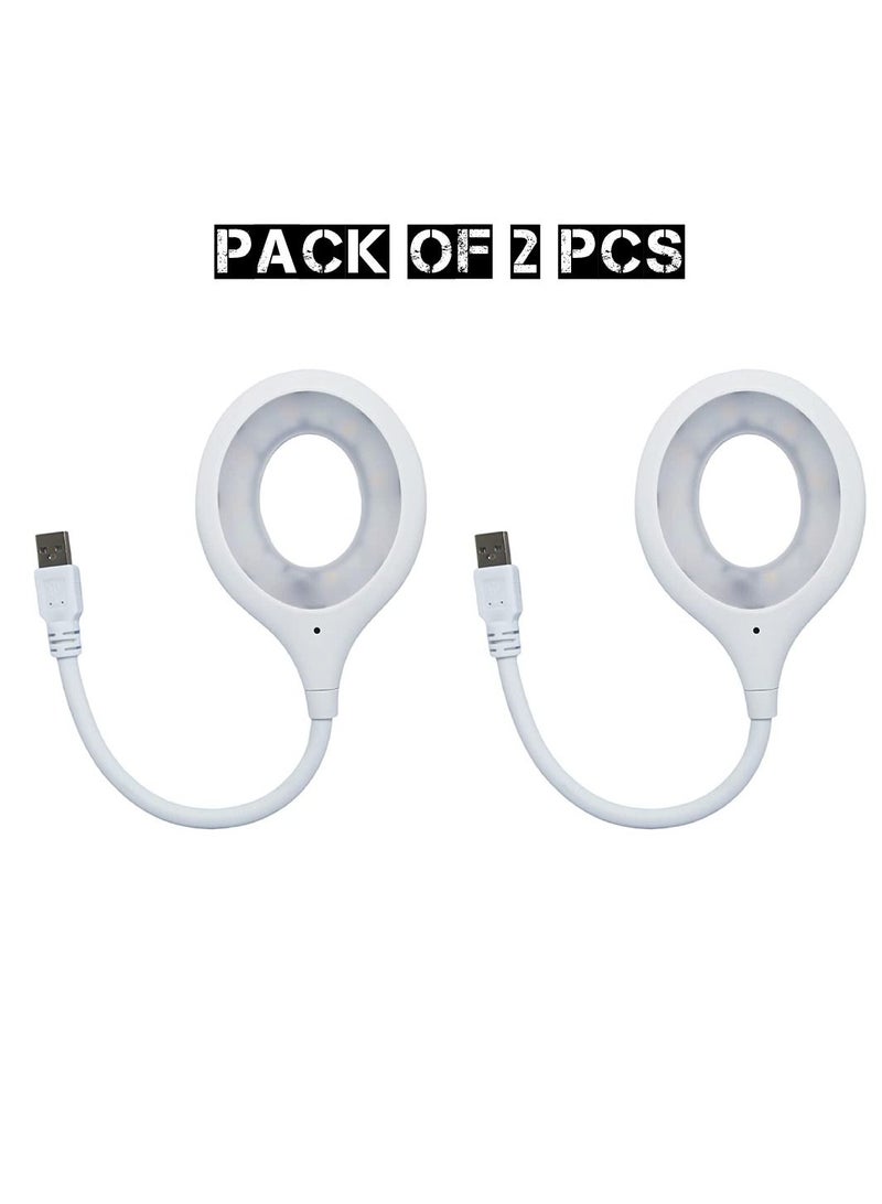 DIGI CORE 2 Pcs USB Intelligent Voice Control Lamp,Voice Activated Lights Smart Voice Small Table Lamp, Voice Control Lamp, Small Night Light for Home Learning and Office, Portable Outdoor LED Night Light - Image 1