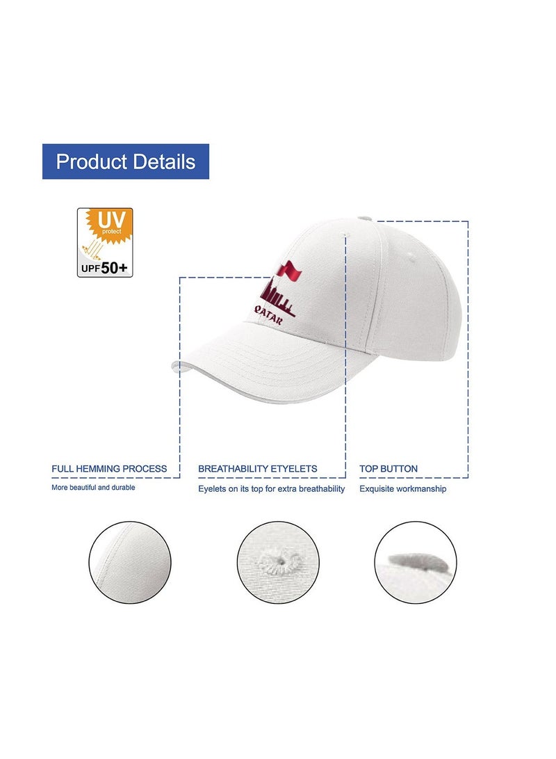 PRINTSHOP4ME Qatar Baseball Cap For Men And Women With Metal Adjustable Buckle Closure–Perfect For Celebrating National Day–Great Accessory For Sporting Events - Image 5