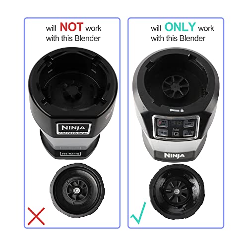 PODCAY 1-pack Extractor Blade Assembly 7 Fins Ninja Blender Blade Ninja Blender Replacement Parts Compatible with Ninja Blenders Auto iQ BL480 BL482 BL642 BL682 NN102 - Image 3