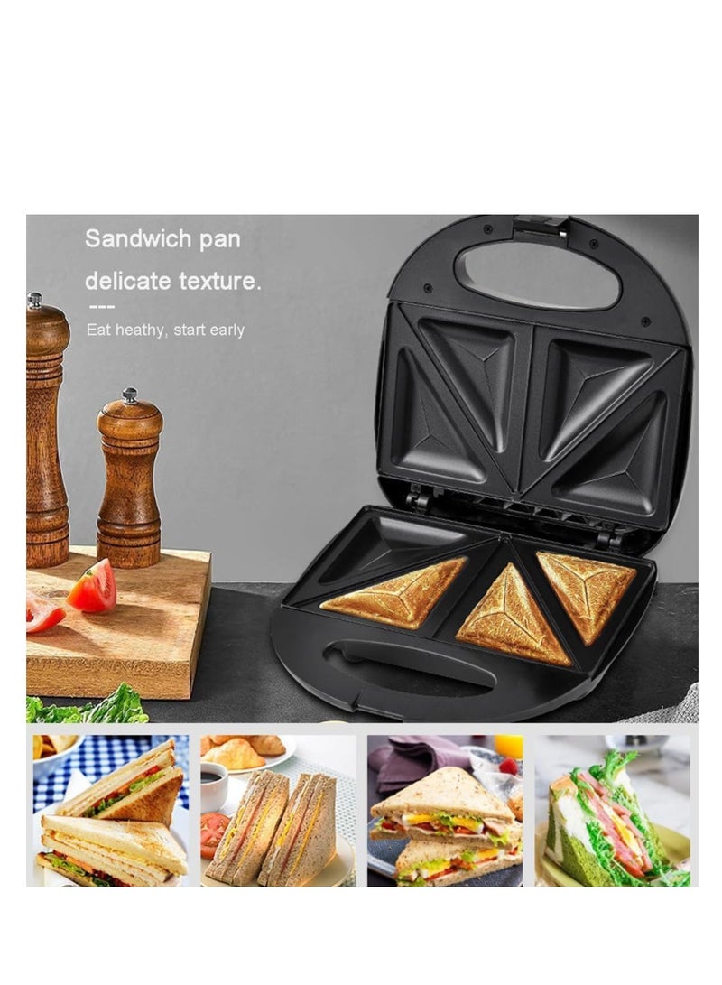 Donut Maker, 3 in 1 Electric Waffles Sandwich Machine，Panini Press Grill Iron Set with 3 interchangeable Removable Non Stick Plates，750W Detachable Dessert Toaster, Perfect for Breakfast  - Image 3