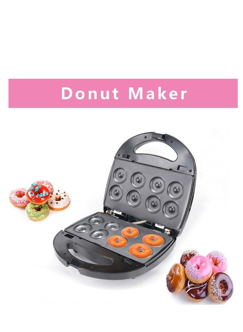 Donut Maker, 3 in 1 Electric Waffles Sandwich Machine，Panini Press Grill Iron Set with 3 interchangeable Removable Non Stick Plates，750W Detachable Dessert Toaster, Perfect for Breakfast  - Image 4