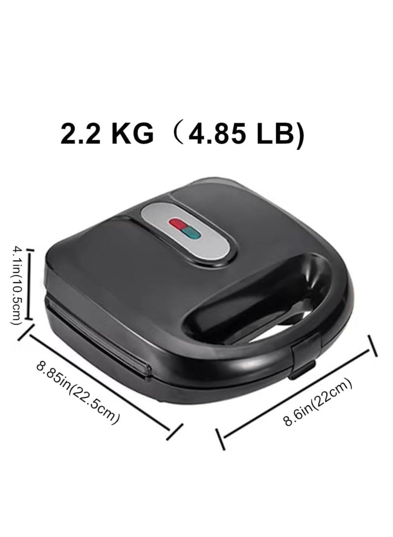 Donut Maker, 3 in 1 Electric Waffles Sandwich Machine，Panini Press Grill Iron Set with 3 interchangeable Removable Non Stick Plates，750W Detachable Dessert Toaster, Perfect for Breakfast  - Image 5