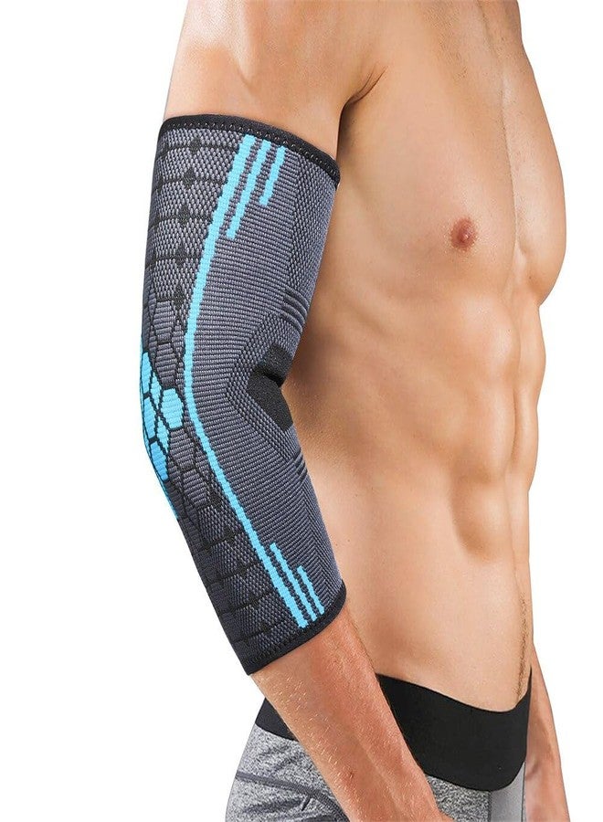 BROGBUS Weight lifting Compression Support Tennis Golfer Elbow Pain Relief Breathable Badminton Basketball Elbow Pads (Small)(Pack Of 02) - Image 1