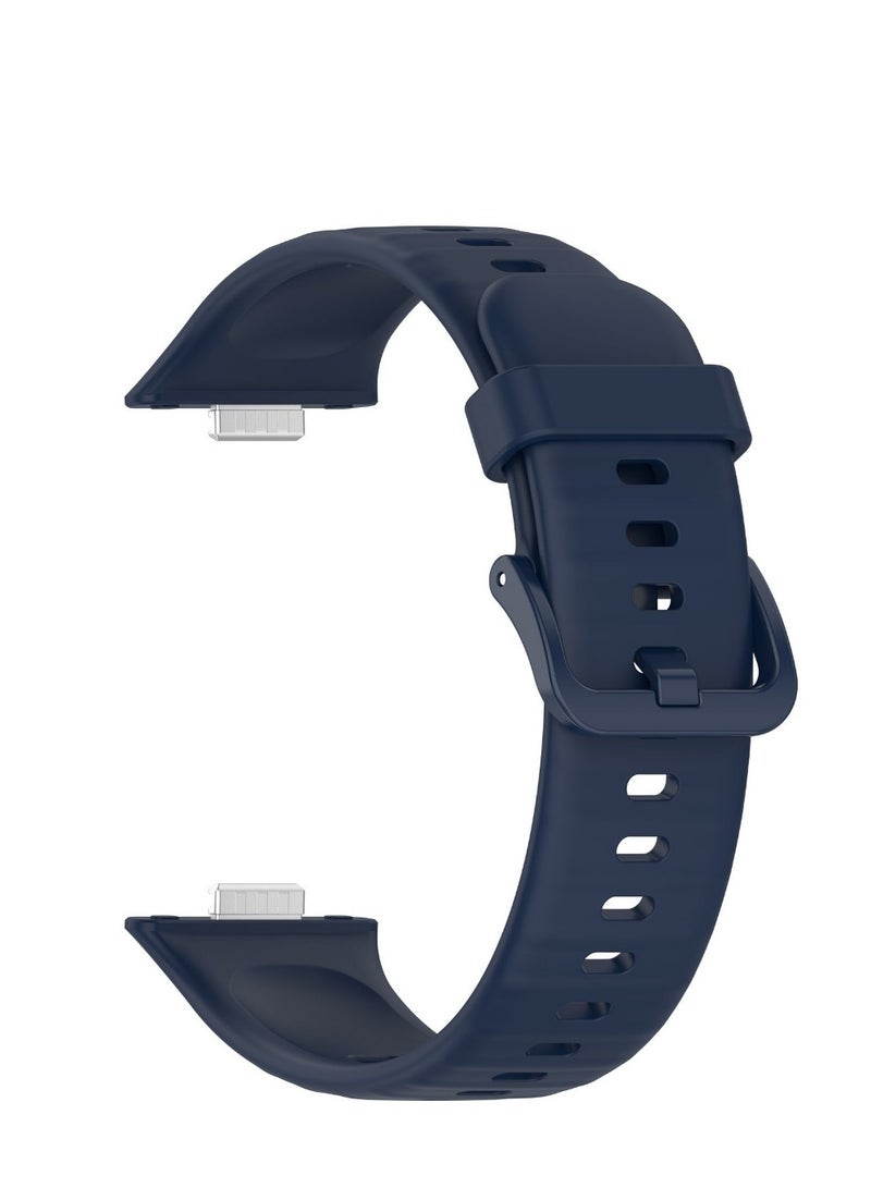 سوار رياضى من السيليكون لساعة هواوى فيت  3 2024  ازرق - Image 1