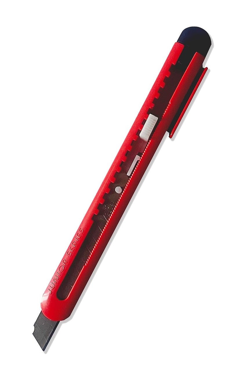 XML 9 mm Cutter Knife With 10 Replacement Blades For Office and Home use Mini Paper Cutter Stationary Item - Image 4
