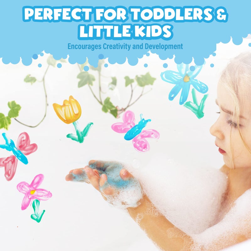 Tub WorksÂ® Bath Paint Soap Bath Toy, Neon 6 Pack | Non-Toxic | Washable Bathtub Paint for Finger Painting on Tub Walls | Ideal Toddler Bath Toys for Creative Play | Easy to Clean, Fun Paint Soap - Image 5