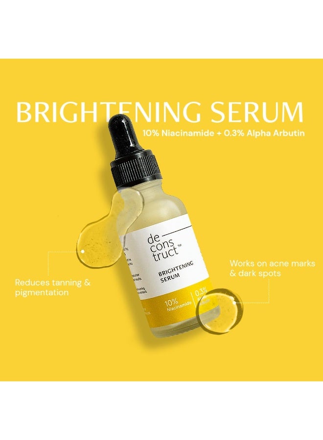 Deconstruct 10% Vitamin C Face Serum & 10% Niacinamide Face Serum Combo | Serum For Glowing Skin | Reduces Pigmentation, Dark Spots & Acne Marks | With 0.5% Ferulic Acid & 0.3% Alpha Arbutin | Water-Based, Highly Stable | For Women & Men | Beginner Friendly | Pack of 2 - Image 4