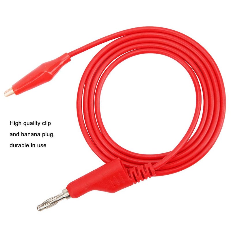 P1044 5Pcs 4mm Test Lead, Copper Plating Testing Cable Wire with Plated Copper, Stackable Banana Plug to Clip Test Lead for Multimeter, ANKROYUgmv2yor0qk - Image 3