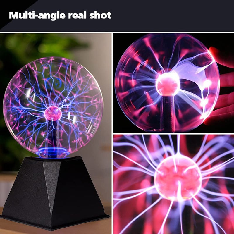 mcoplus 7 Inch Plasma Ball, Plasma Lamp/Light, Plasma Electric Nebula Lightening Ball, Touch & Sound Sensitive, for Parties, Home, Decorations, Gift for Holiday and Birthday, Novelty - Image 2