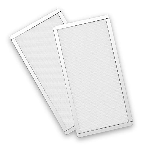 PANO-MOUNTS 287mm 140mm x 2 PC Fan Dust Mesh Filter 11.3inch x 5.79inch PVC Computer PC Case Dust Proof Filter Cover Magnetic White 2-Pack - Image 1