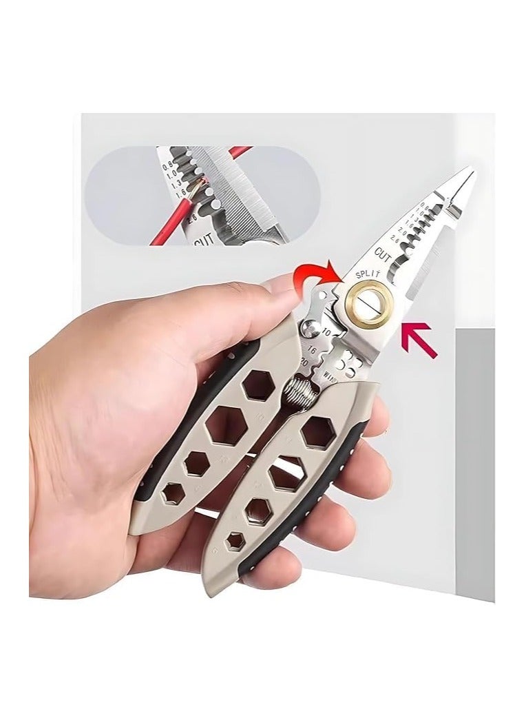 Duravel Duravel 7-Inch Multipurpose Wire Stripper, Self-Adjusting, Stripping, Cutting and Crimping  - Image 3