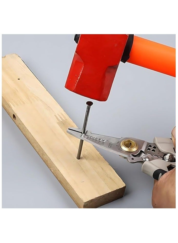 Duravel Duravel 7-Inch Multipurpose Wire Stripper, Self-Adjusting, Stripping, Cutting and Crimping  - Image 4
