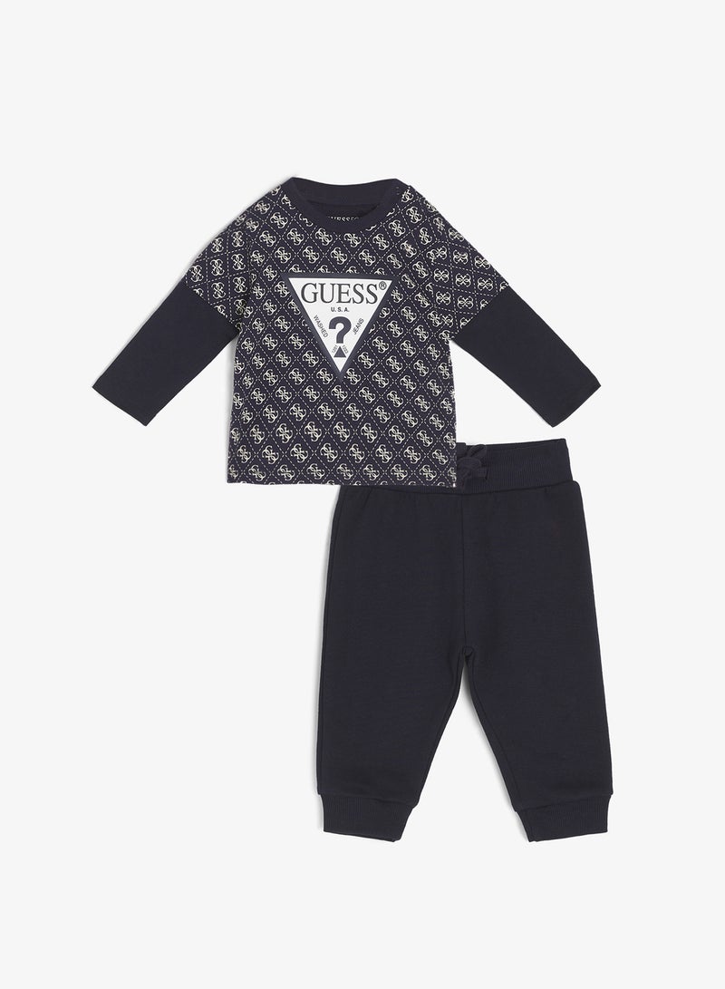 GUESS Kids Set Long Sleeve  T-Shirt+Active Pants - Image 1