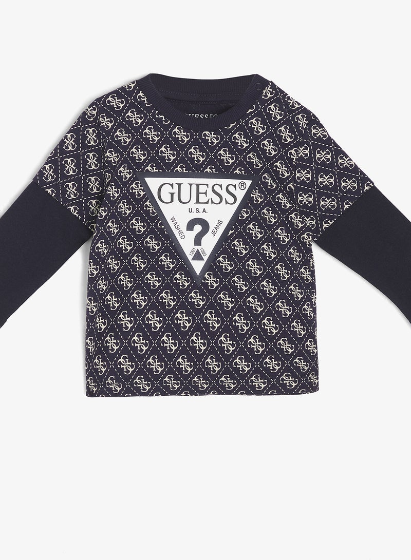 GUESS Kids Set Long Sleeve  T-Shirt+Active Pants - Image 4