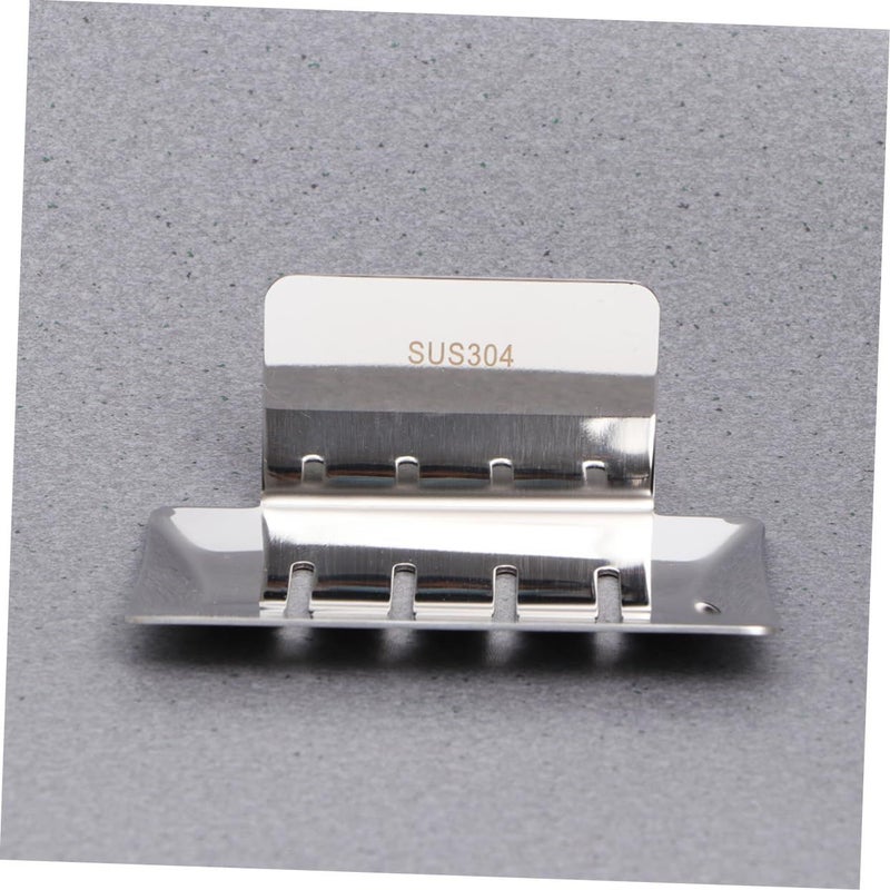 Stainless Steel Soap Holder With Glue Punch Rustproof Easy Installation Silver - Image 5