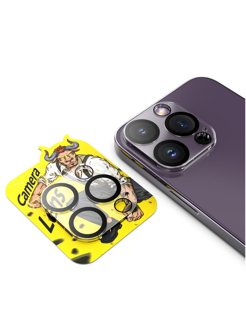 AJYAL iPhone Camera Lens Protector for iPhone 14 Pro 6.1-Inch and iPhone 14 Pro Max 6.7-Inch, 9H Tempered Glass Ring Cover, HD Clear, Case Friendly, 1-Pack - Image 4