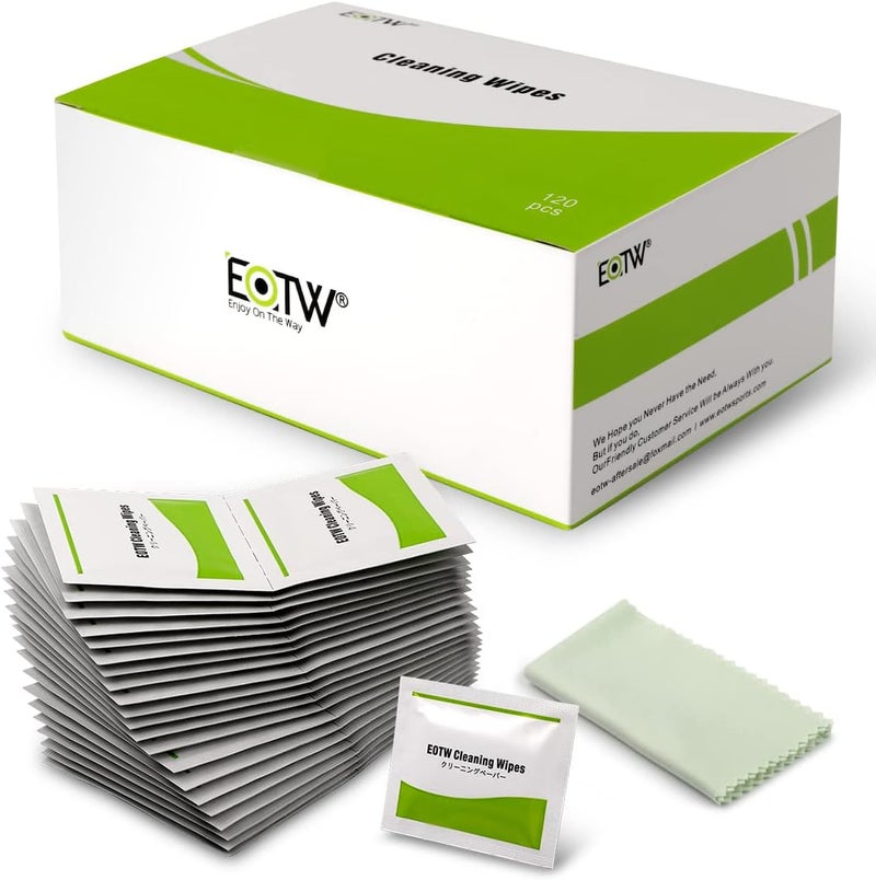 EOTW Computer Screen Wipes Individually Wrapped Pre-moistened Electronic Monitor Cleaner Cleaning for iPhone iPad Tablet PC Keyboard Laptop, Pack of 120 - Image 1