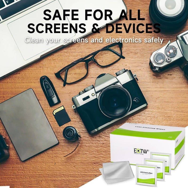 EOTW Computer Screen Wipes Individually Wrapped Pre-moistened Electronic Monitor Cleaner Cleaning for iPhone iPad Tablet PC Keyboard Laptop, Pack of 120 - Image 3