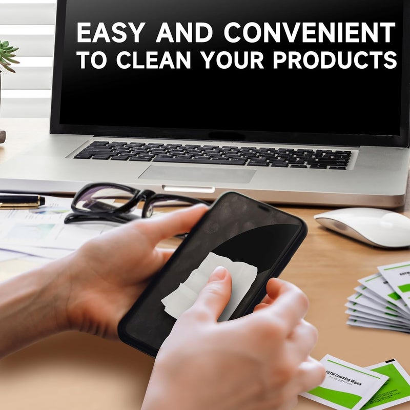 EOTW Computer Screen Wipes Individually Wrapped Pre-moistened Electronic Monitor Cleaner Cleaning for iPhone iPad Tablet PC Keyboard Laptop, Pack of 120 - Image 5