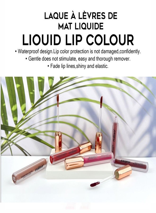 Maliao Forever Matte Liquid Lip Colour - Long-Lasting & Waterproof Elegance (11-BRUNCH NUDE) - Image 4