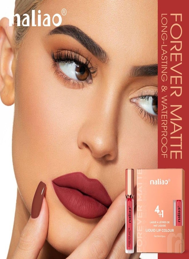 Maliao Forever Matte Liquid Lip Colour - Long-Lasting & Waterproof Elegance (11-BRUNCH NUDE) - Image 5