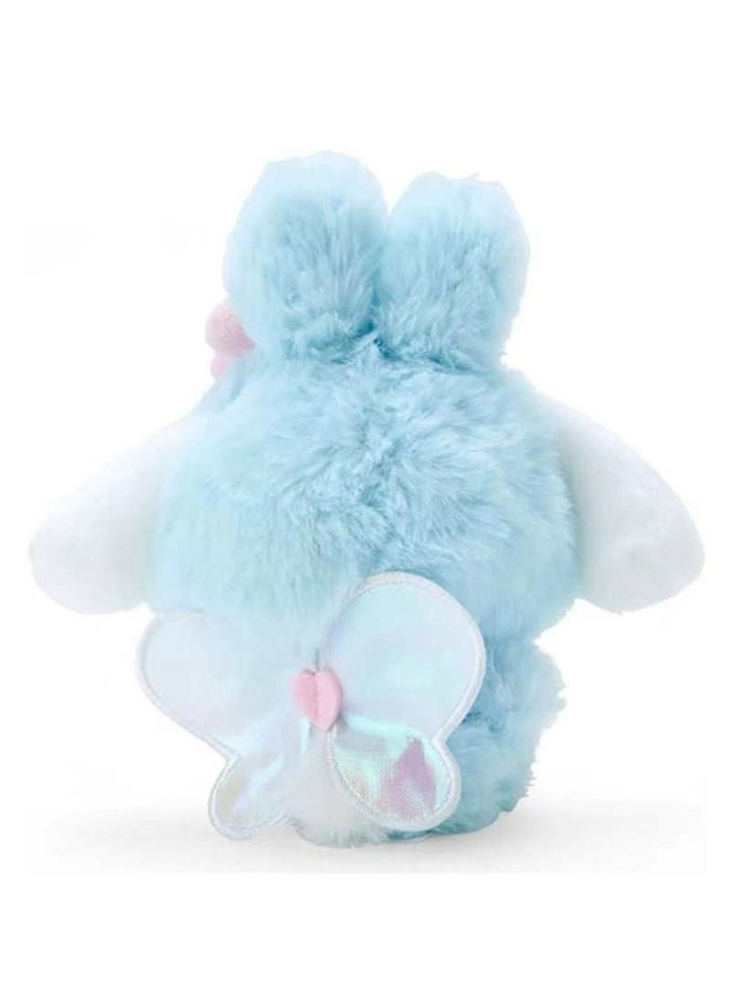 Two-piece doll + pendant (Cinnamon Dog)rabbit ears and wings series plush toy bag pendant gift ornaments  - Image 3