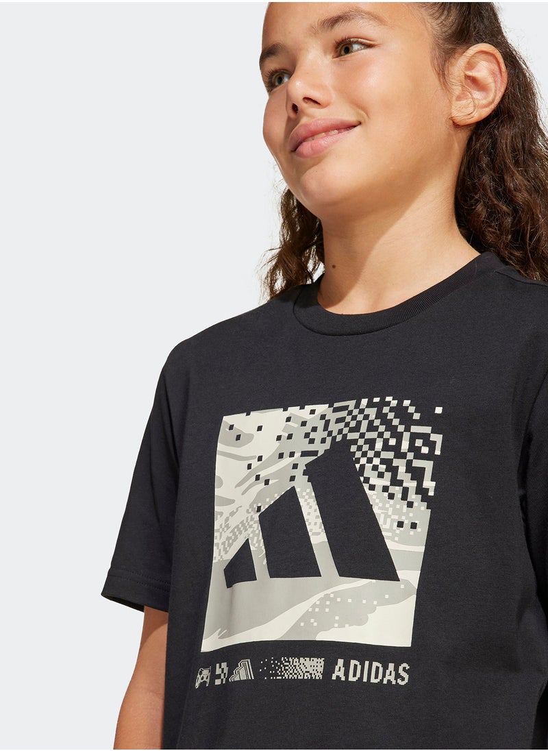 Adidas Youth Camo Graphic T-Shirt  - Image 4