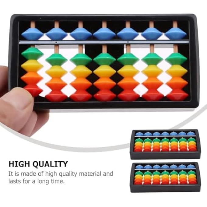 ABACUS, 3PCS ABACUS RAINBOW COLOR COLUMN SOROBAN VINTAGE CHINESE CALCULATOR MATH COUNTING TOOL TOY FOR STUDENTS KID ADULT CALCULATOR COUNTING TOOL FOR KID EDUCATIONAL BRAIN TEASER TOYS GIFT - Image 3