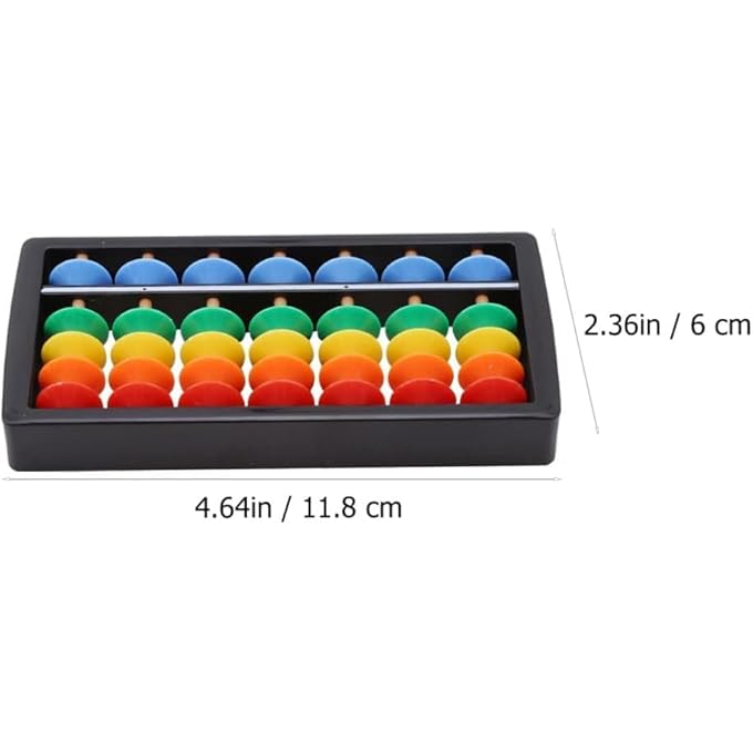 ABACUS, 3PCS ABACUS RAINBOW COLOR COLUMN SOROBAN VINTAGE CHINESE CALCULATOR MATH COUNTING TOOL TOY FOR STUDENTS KID ADULT CALCULATOR COUNTING TOOL FOR KID EDUCATIONAL BRAIN TEASER TOYS GIFT - Image 5