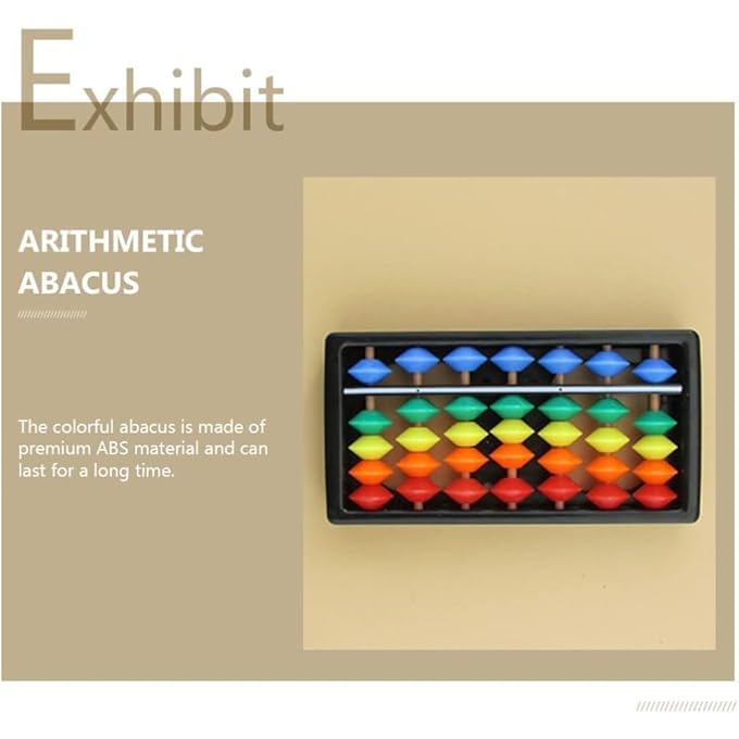 ABACUS, 3PCS ABACUS RAINBOW COLOR COLUMN SOROBAN VINTAGE CHINESE CALCULATOR MATH COUNTING TOOL TOY FOR STUDENTS KID ADULT CALCULATOR COUNTING TOOL FOR KID EDUCATIONAL BRAIN TEASER TOYS GIFT - Image 4