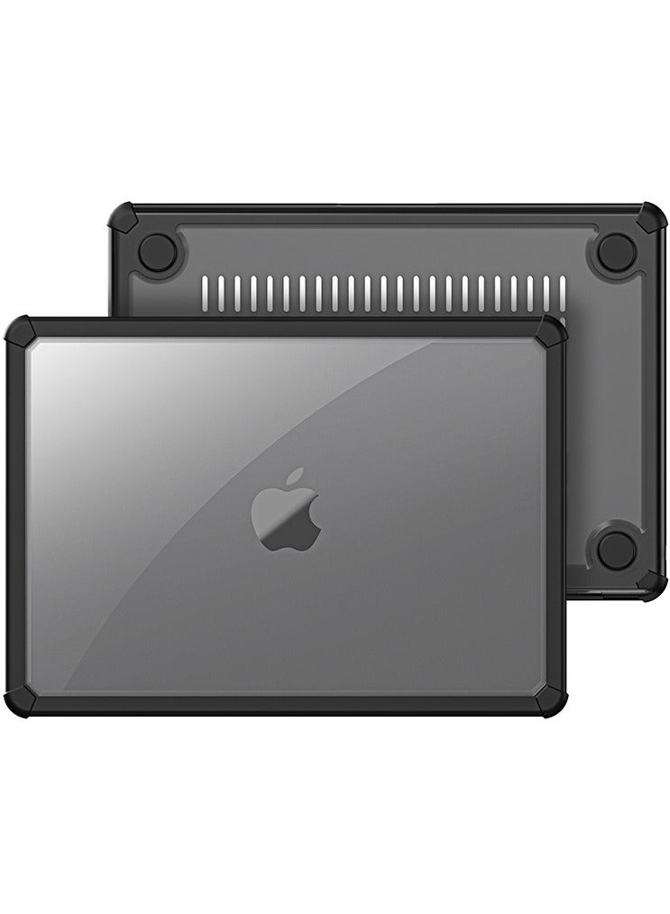 Compatible MacBook Air 136 inch Case 2022 and 2024 Models Anti Cracking Anti Fingerprint Heavy Duty Hard Shell with TPU Bumper - Image 1