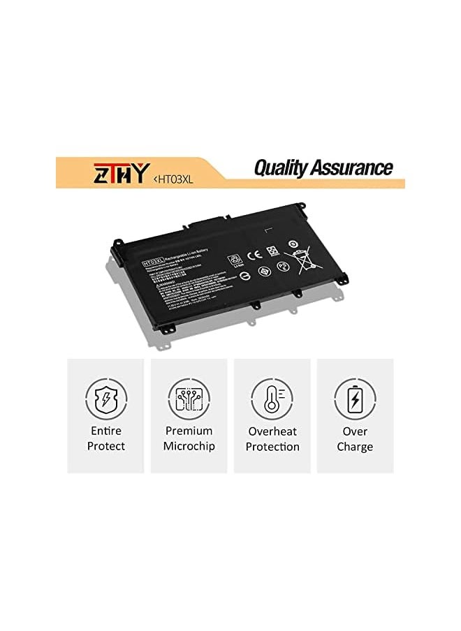 ZTHY - Ht03Xl L11119-855 Laptop Battery For Hp Pavilion 14-Ce 14-Cf 14-Df 15-Cs 15-Da 15-Db 15-Dw 17-By 17-Ca Series 15-Cs0053Cl 15-Dw0033Nr 15-Da0014Dx L11421-542 Hstnn-Ub7J Hstnn-Db8R Ht03041Xl - Image 1