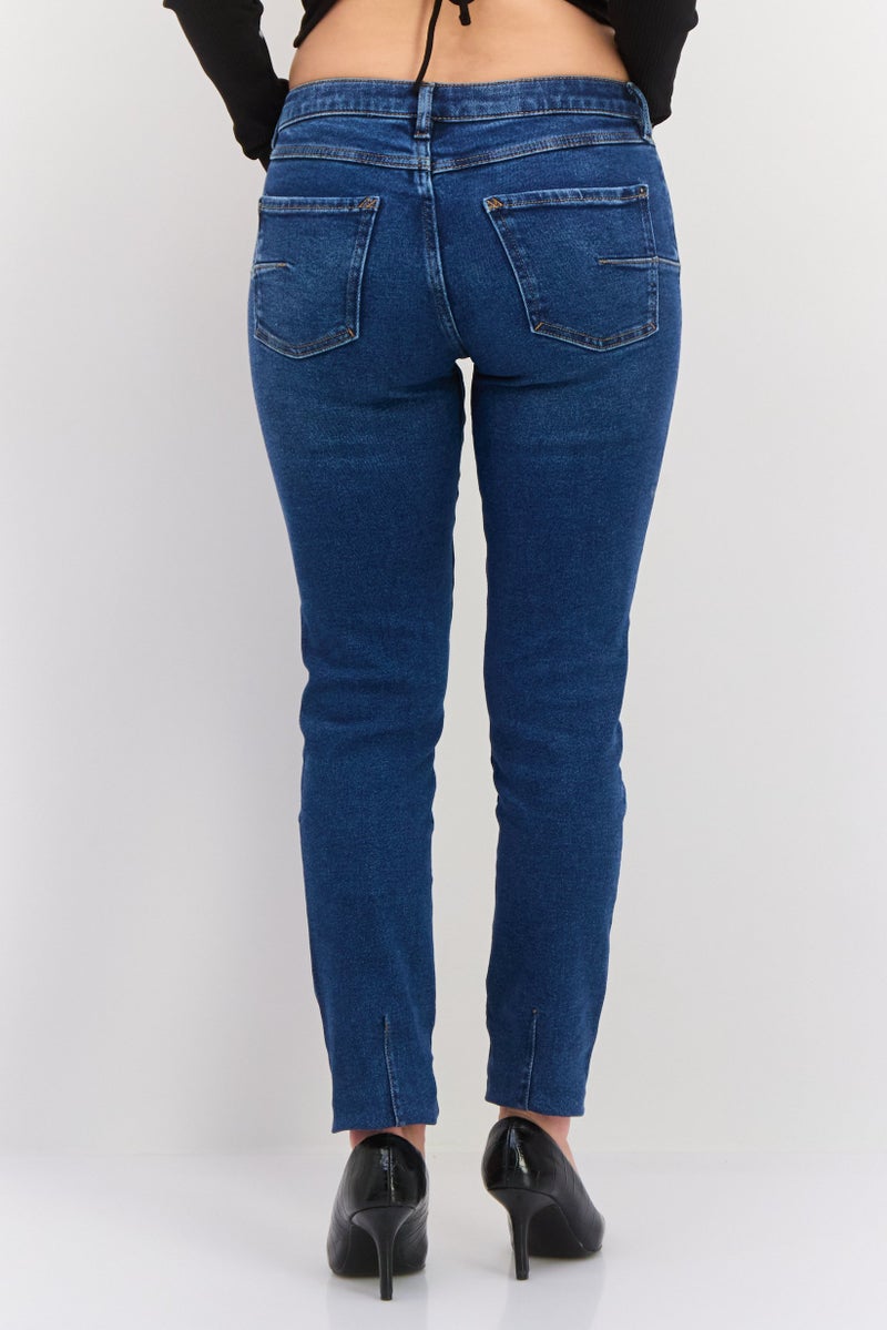 ESPRIT جينز نسائي ضيق مغسول قابل للتمدد، أزرق - Image 3