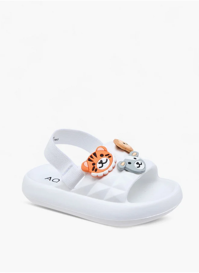 أكوا Animal Applique Sandals with Backstrap