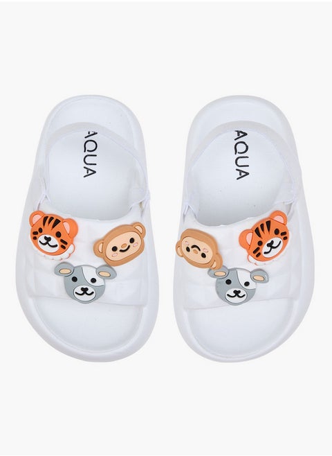 Boys Animal Applique Sandals with Elastic Backstrap