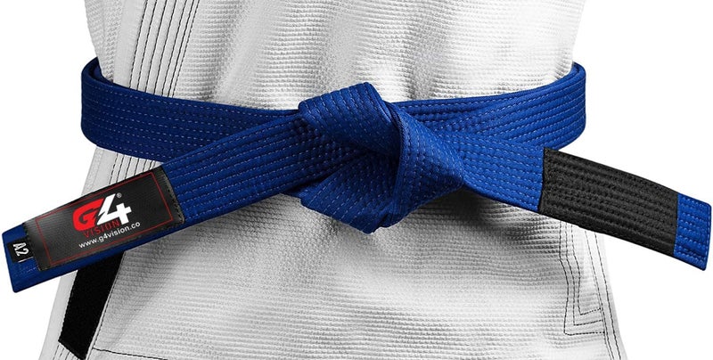 G4 VISION G4 Jiu Jitsu BJJ Belts Brazilian Adult A1 A2 A3 A4 Black Brown Purple Blue White (Blue, A4) - Image 3