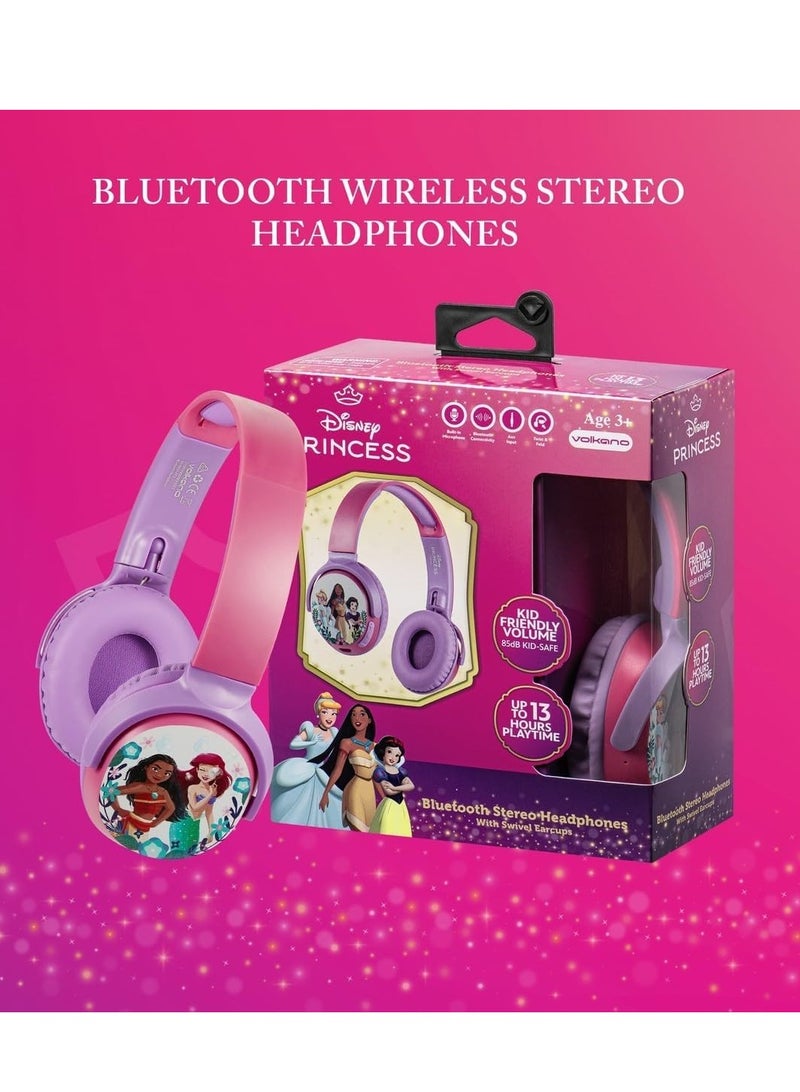 Disney Princess سماعات رأس ستيريو بلوتوث لاسلكية من أميرات ديزني - Image 4