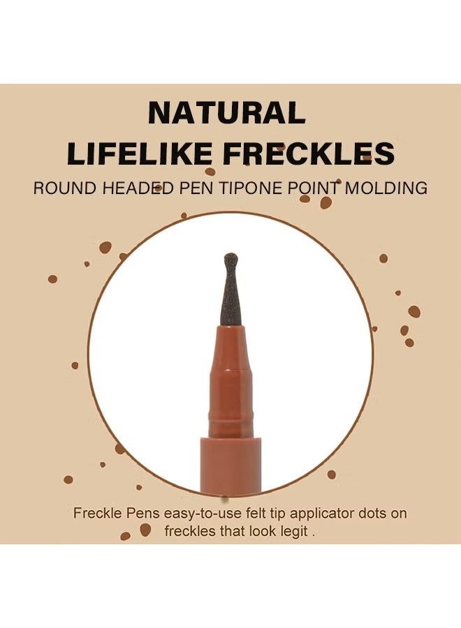 PAGE VINE Freckle Pen, Fake Freckles Pen for Natural Sunkissed Makeup,Faux Face Freckle Pens Waterproof and Long Lasting,Soft Sopt Freckle Pen (#02 NATURAL COFFEE) - Image 4