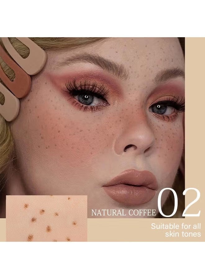 PAGE VINE Freckle Pen, Fake Freckles Pen for Natural Sunkissed Makeup,Faux Face Freckle Pens Waterproof and Long Lasting,Soft Sopt Freckle Pen (#02 NATURAL COFFEE) - Image 2