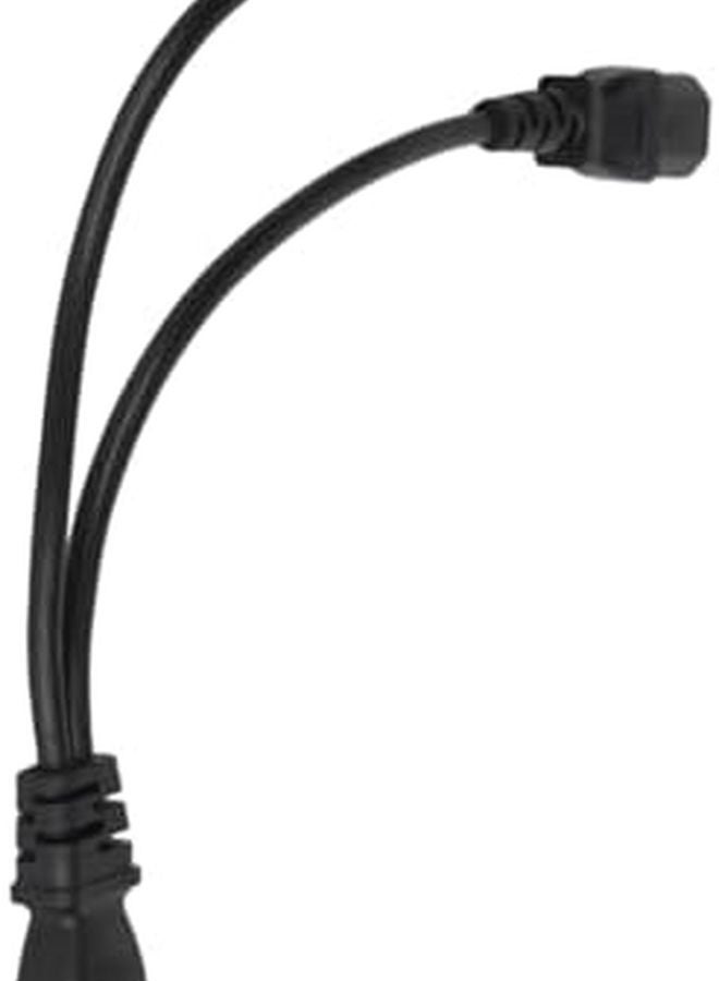 سلك طاقة IEC320 C14 إلى C5 بطول 6 أقدام باللون الأسود للشاشة والكمبيوتر المحمول - Image 4